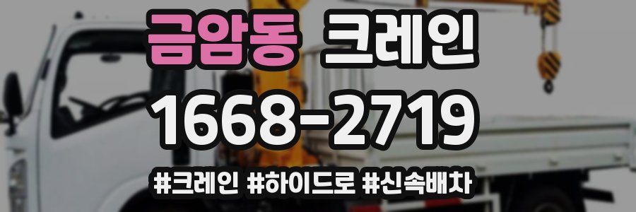 금암동 크레인 작업