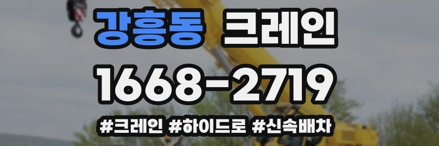 강흥동 크레인 작업