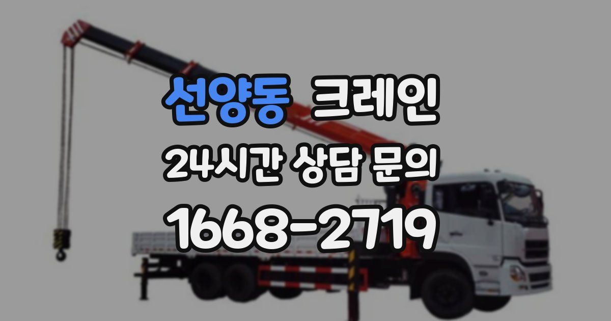 선양동 크레인
