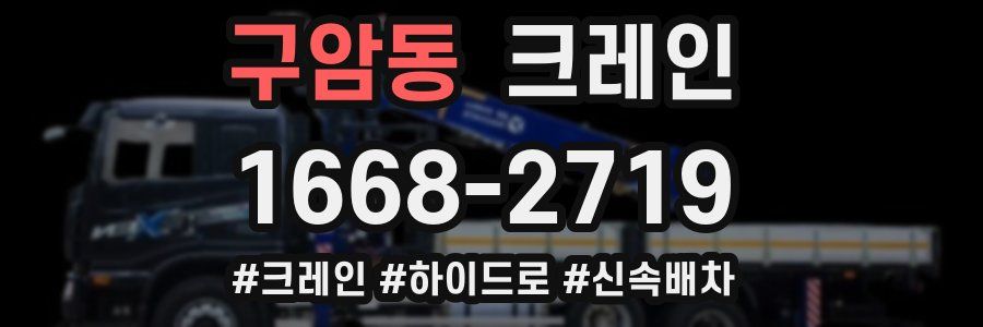 구암동 크레인 작업