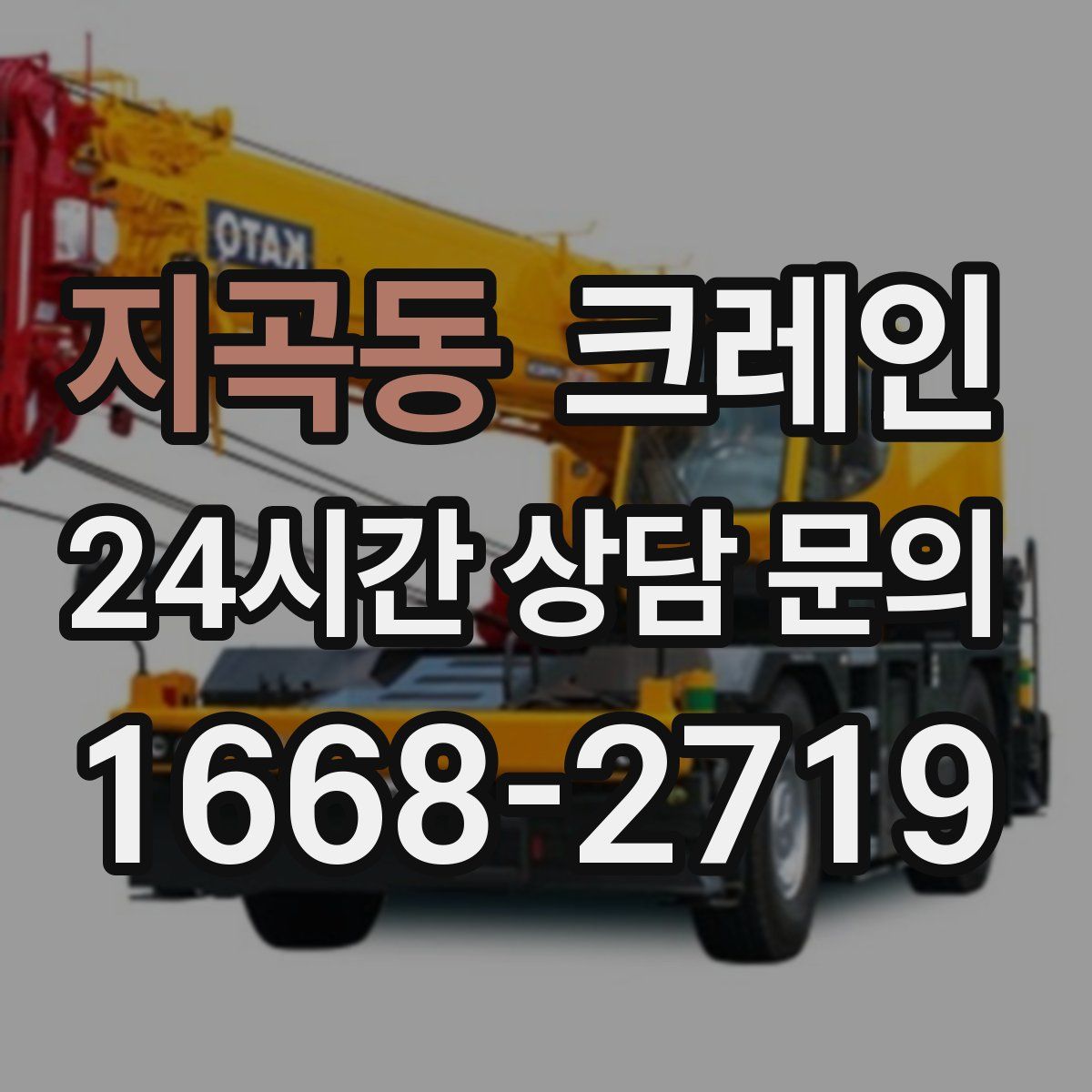 지곡동 카고 크레인