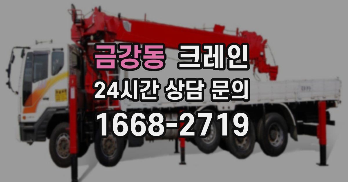 금강동 크레인