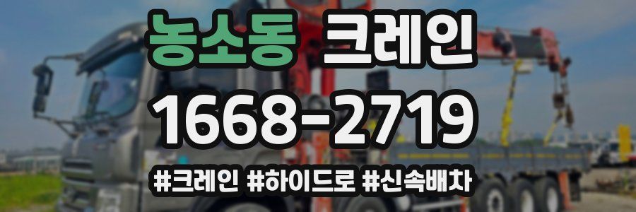 농소동 크레인 작업