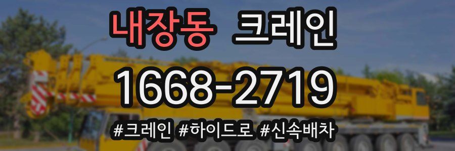 내장동 크레인 작업