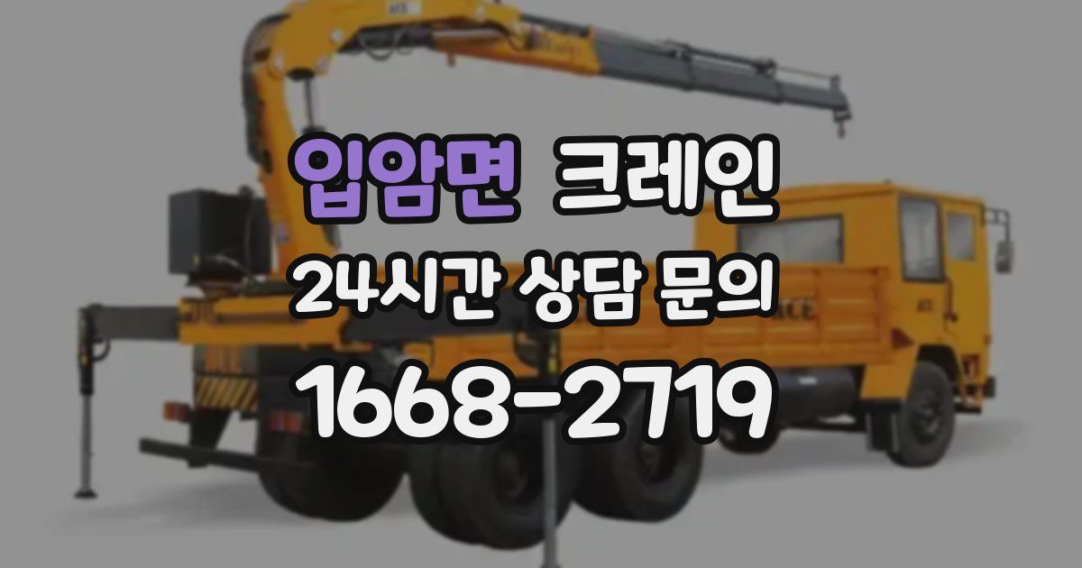 입암면 크레인