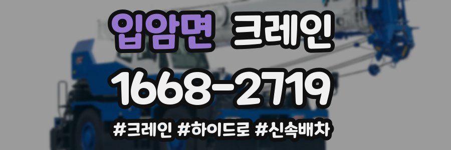 입암면 크레인 작업