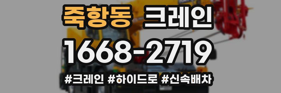 죽항동 크레인 작업