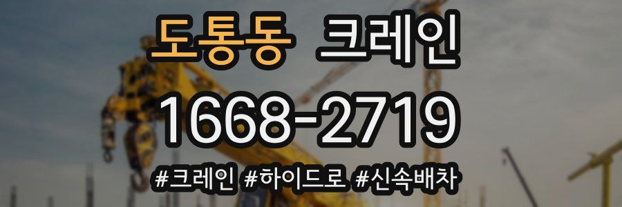 도통동 크레인 작업