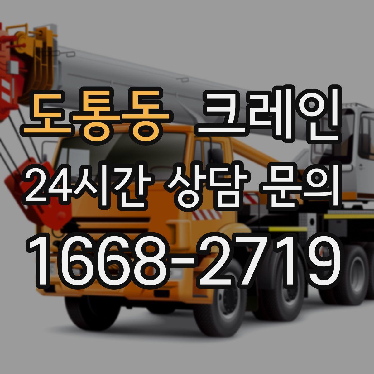 도통동 카고 크레인