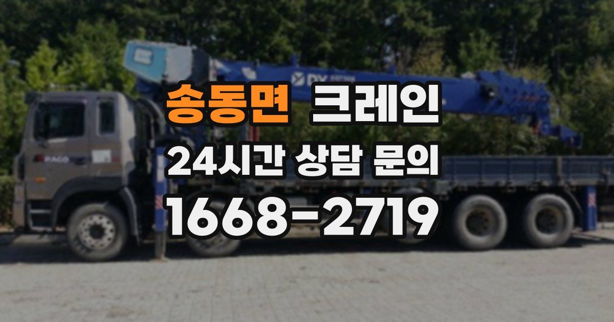 송동면 크레인