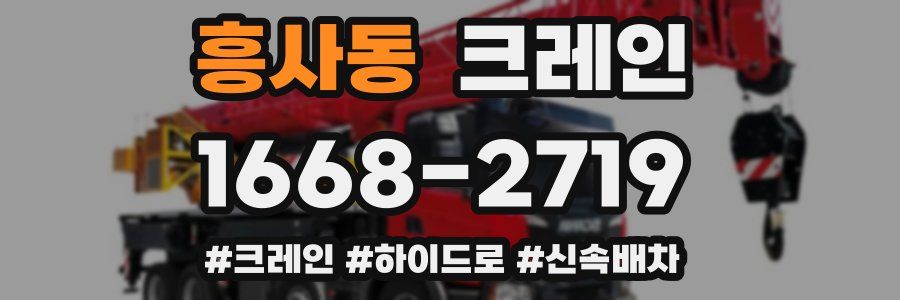 흥사동 크레인 작업