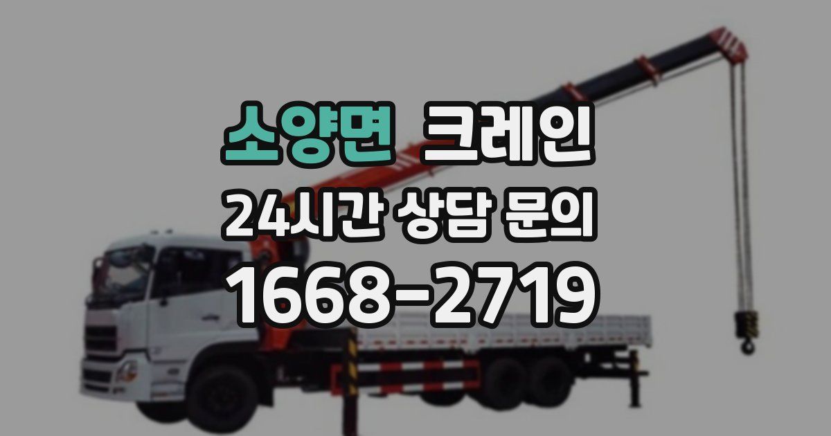 소양면 크레인