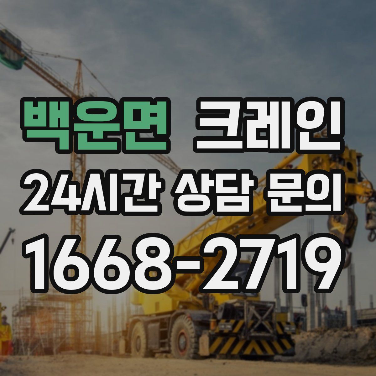 백운면 카고 크레인