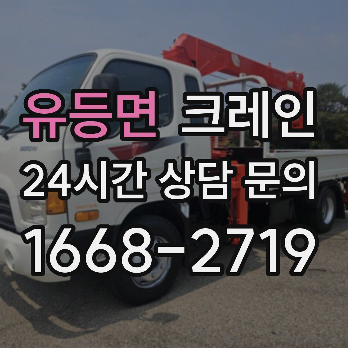 유등면 카고 크레인