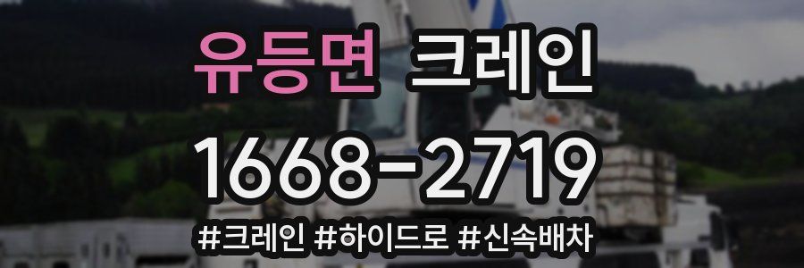 유등면 크레인 작업