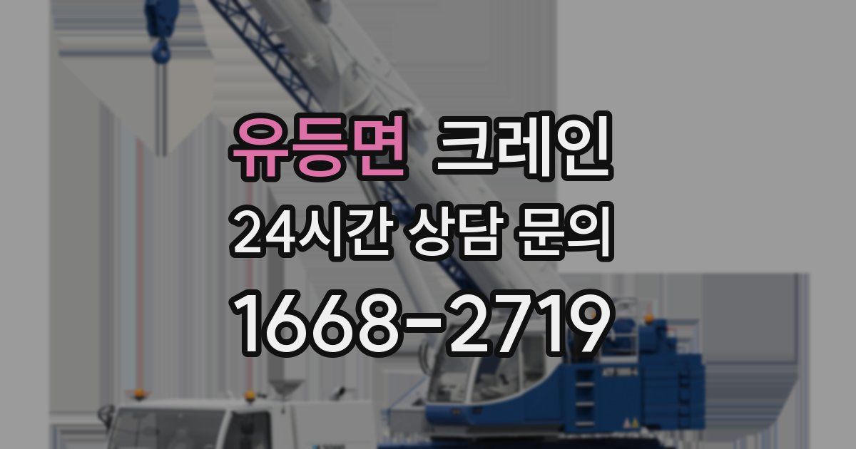 유등면 크레인