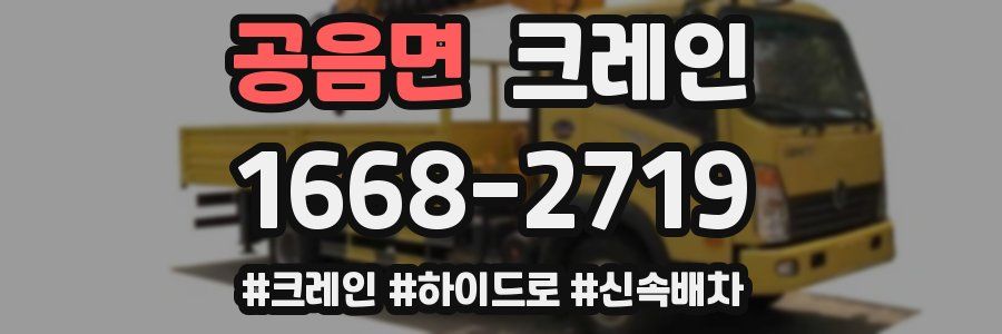 공음면 크레인 작업