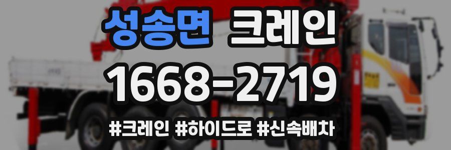 성송면 크레인 작업