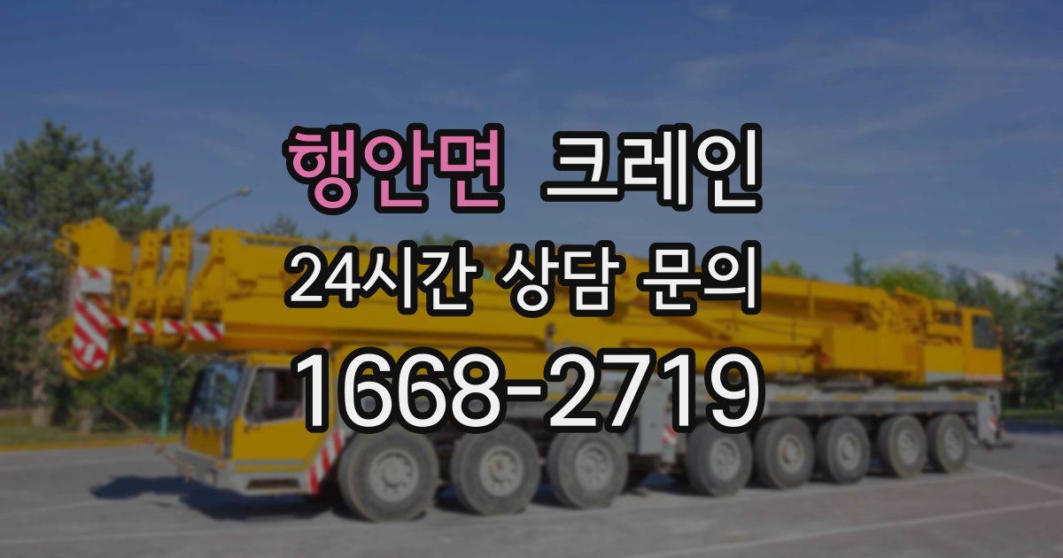 행안면 크레인