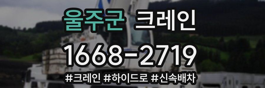 울주군 크레인 작업