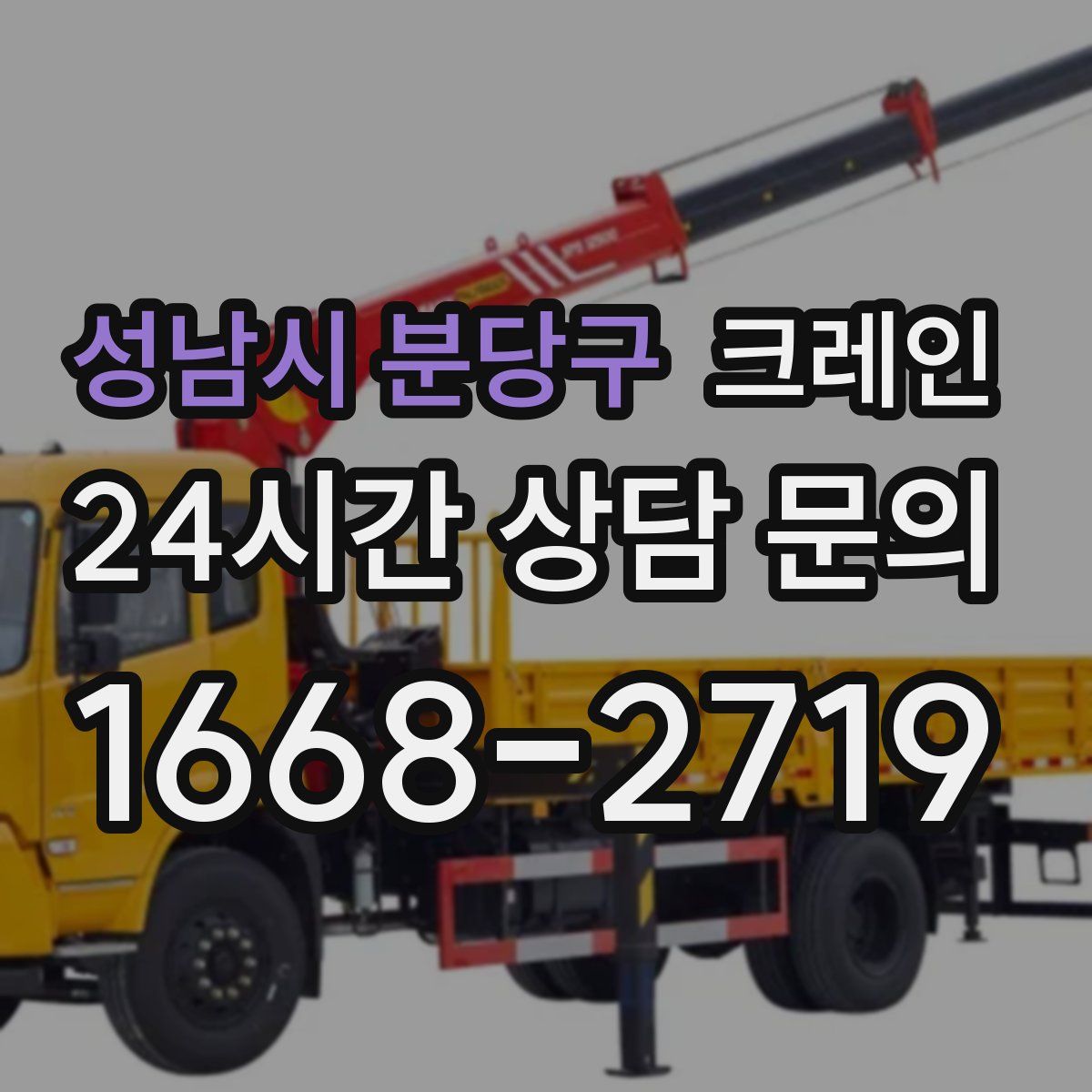 성남시 분당구 카고 크레인