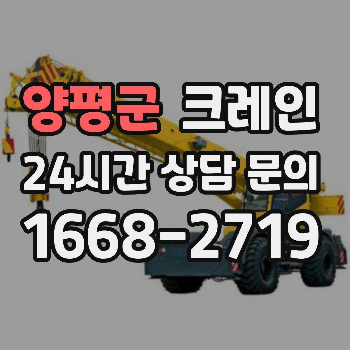 양평군 카고 크레인