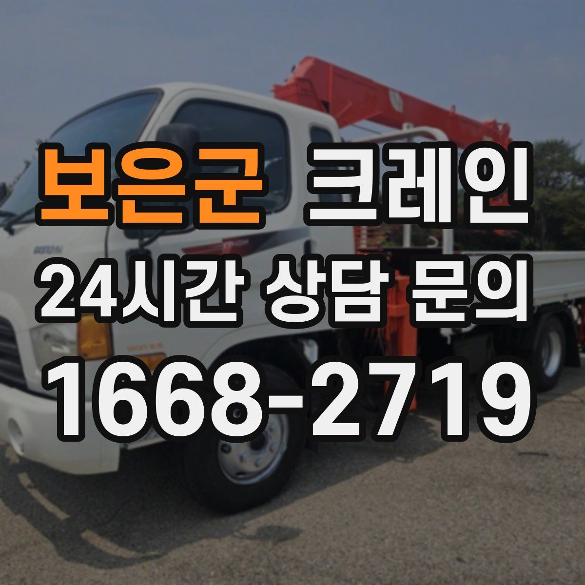 보은군 카고 크레인