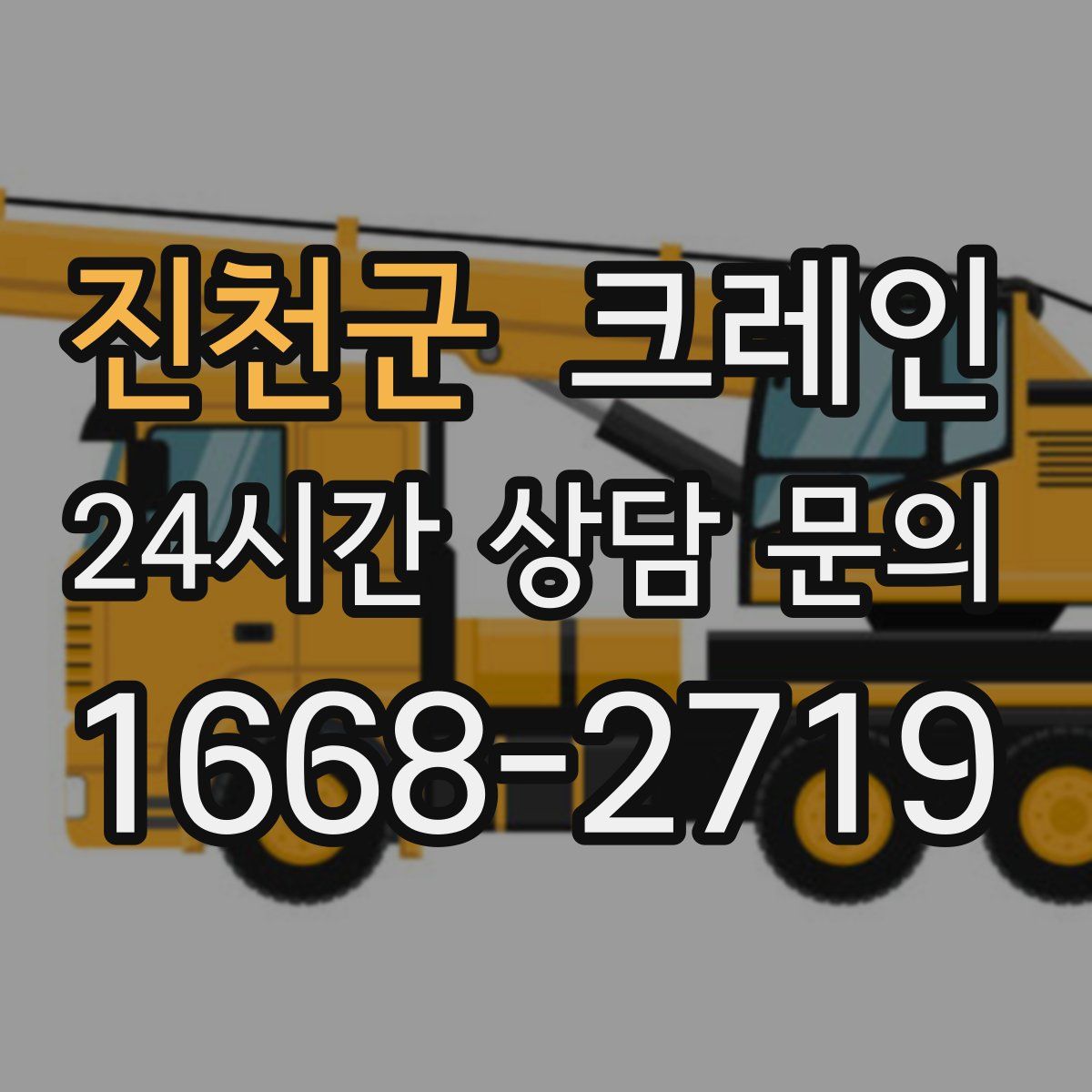 진천군 카고 크레인