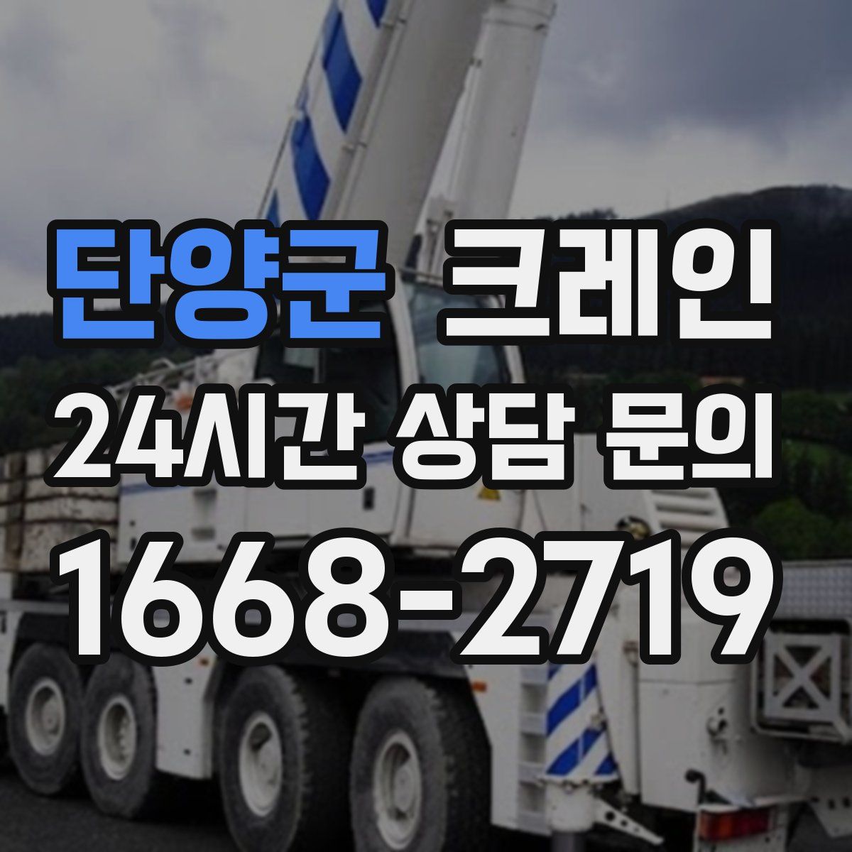 단양군 카고 크레인