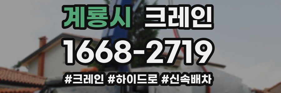 계룡시 크레인 작업