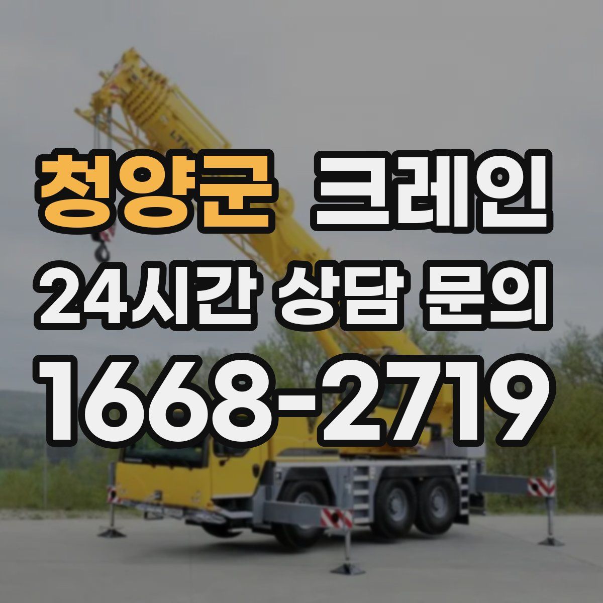 청양군 카고 크레인