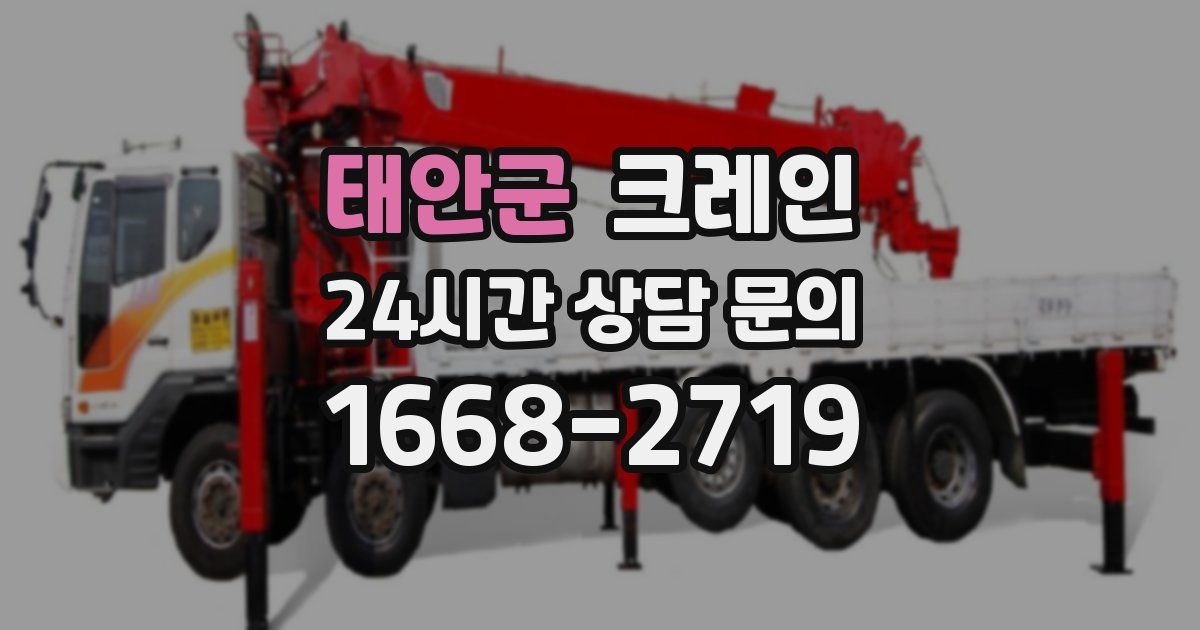 태안군 크레인