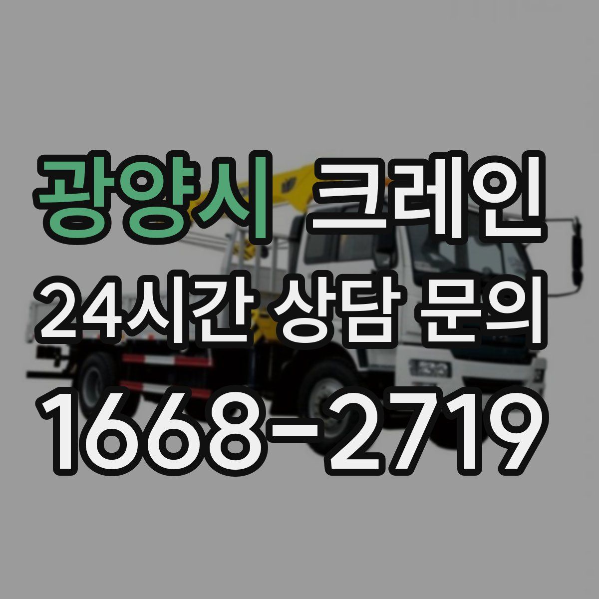 광양시 카고 크레인
