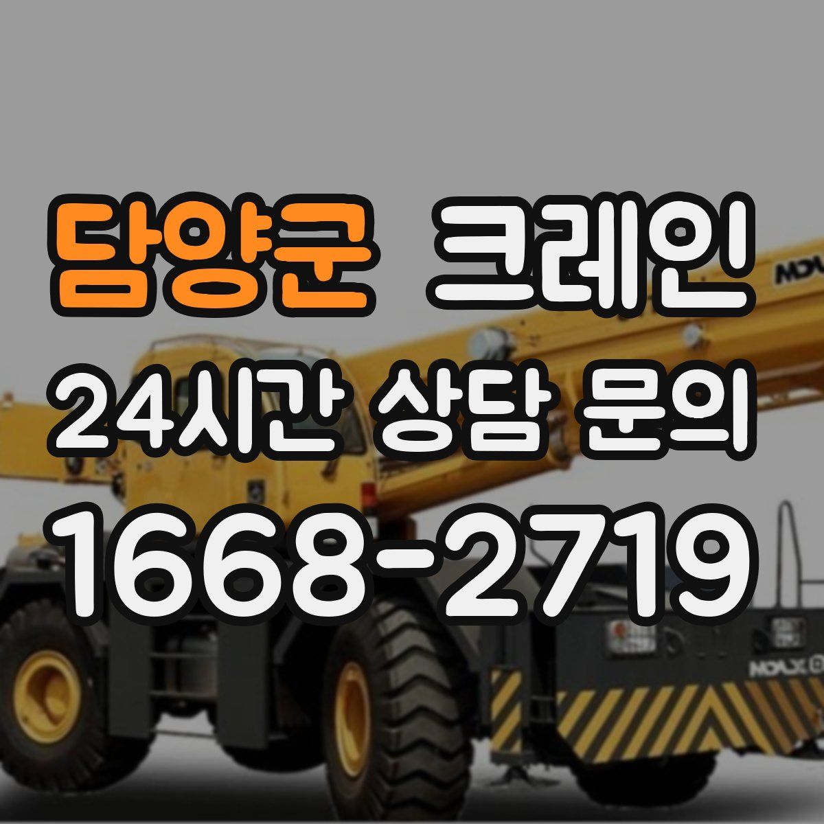 담양군 카고 크레인