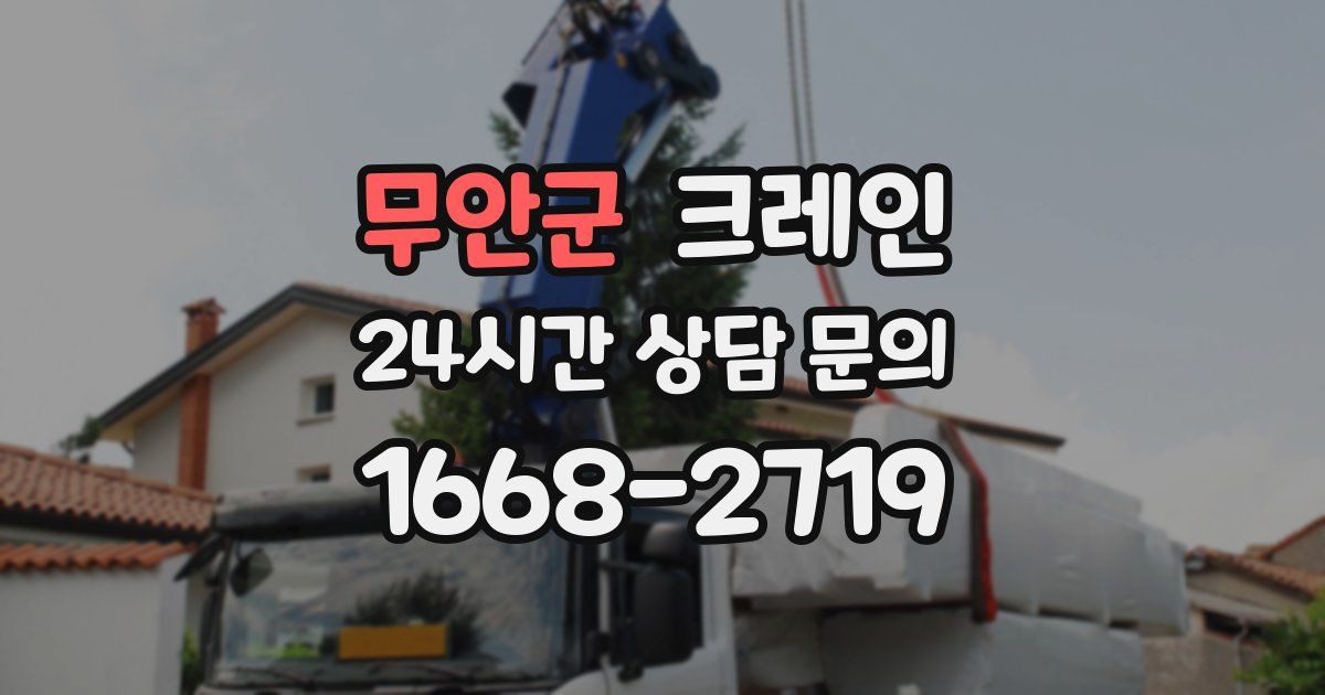 무안군 크레인