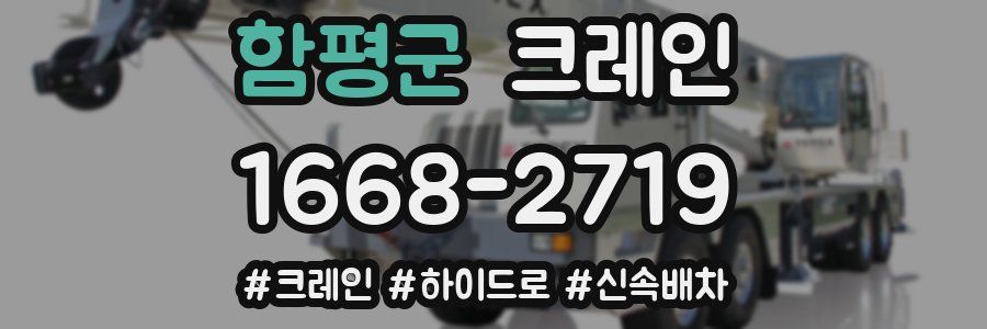 함평군 크레인 작업