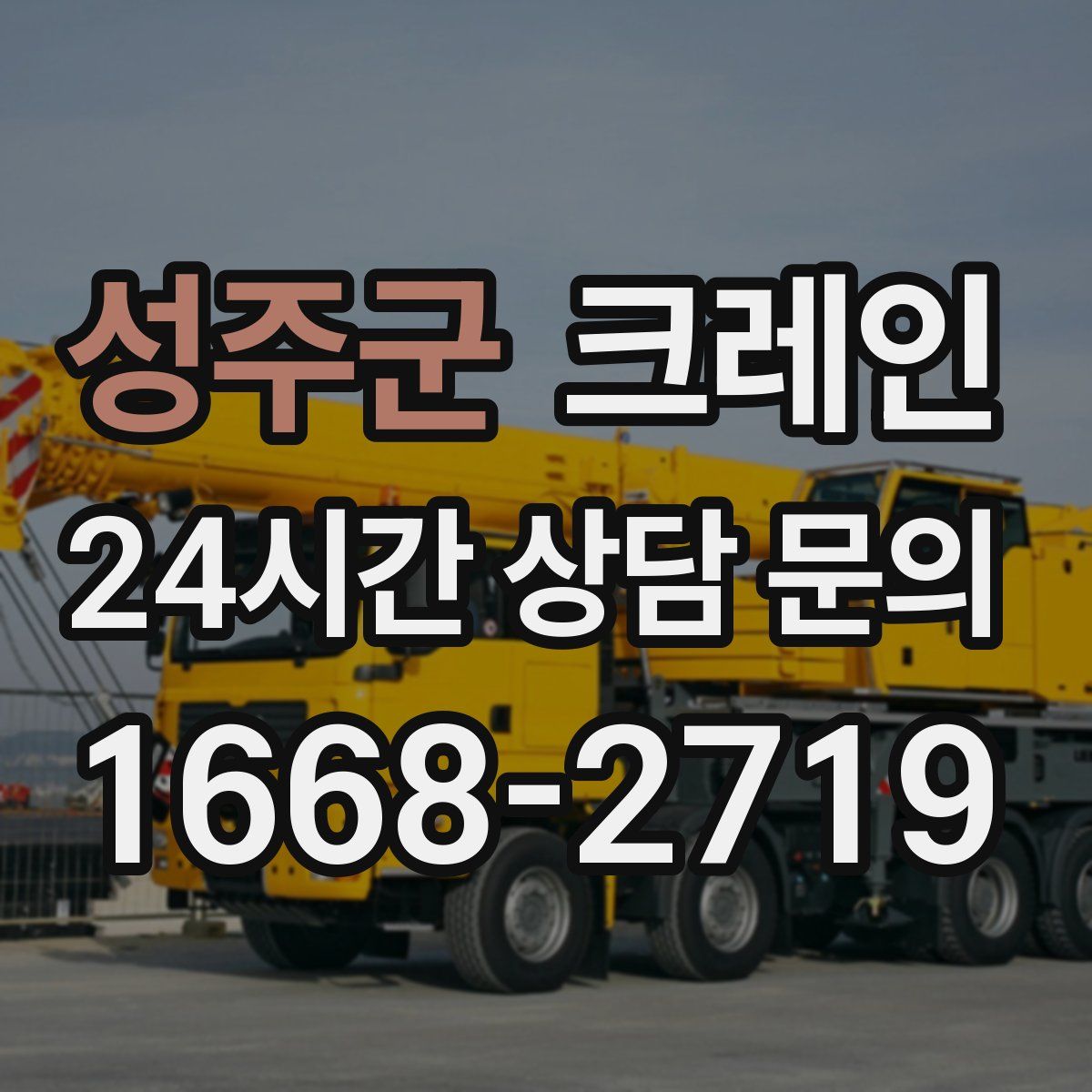 성주군 카고 크레인