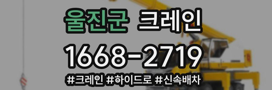 울진군 크레인 작업