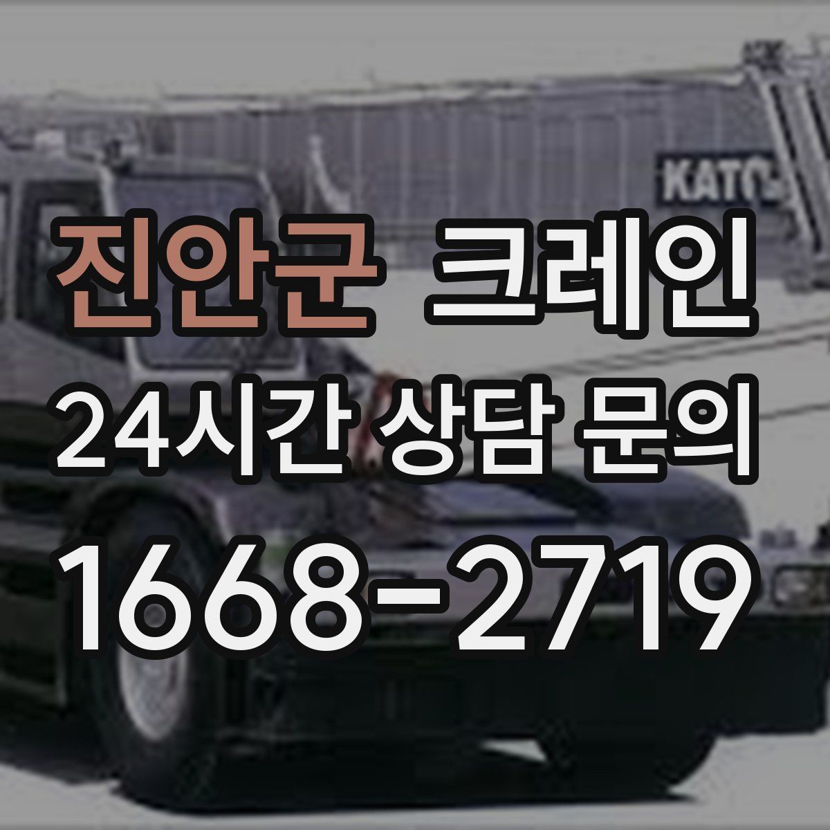 진안군 카고 크레인