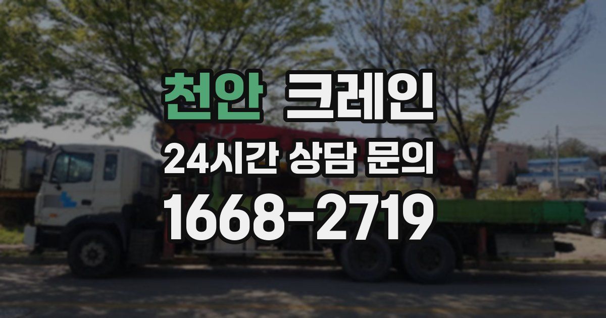 천안 크레인