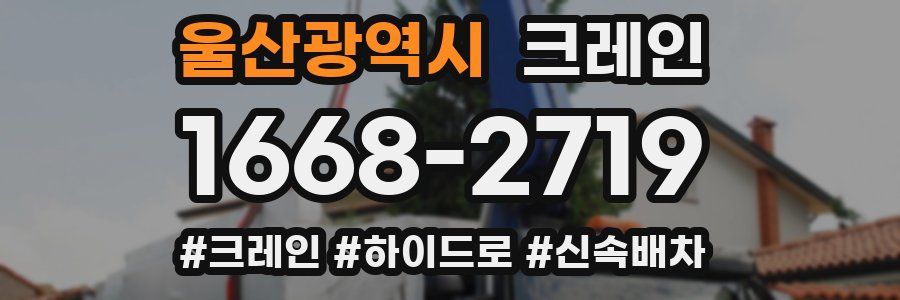 울산광역시 크레인 작업