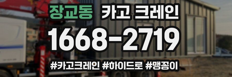 장교동 크레인 작업