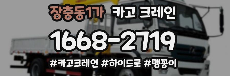 장충동1가 크레인 작업