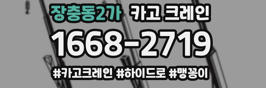 장충동2가 크레인 작업