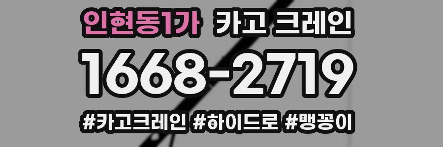 인현동1가 크레인 작업