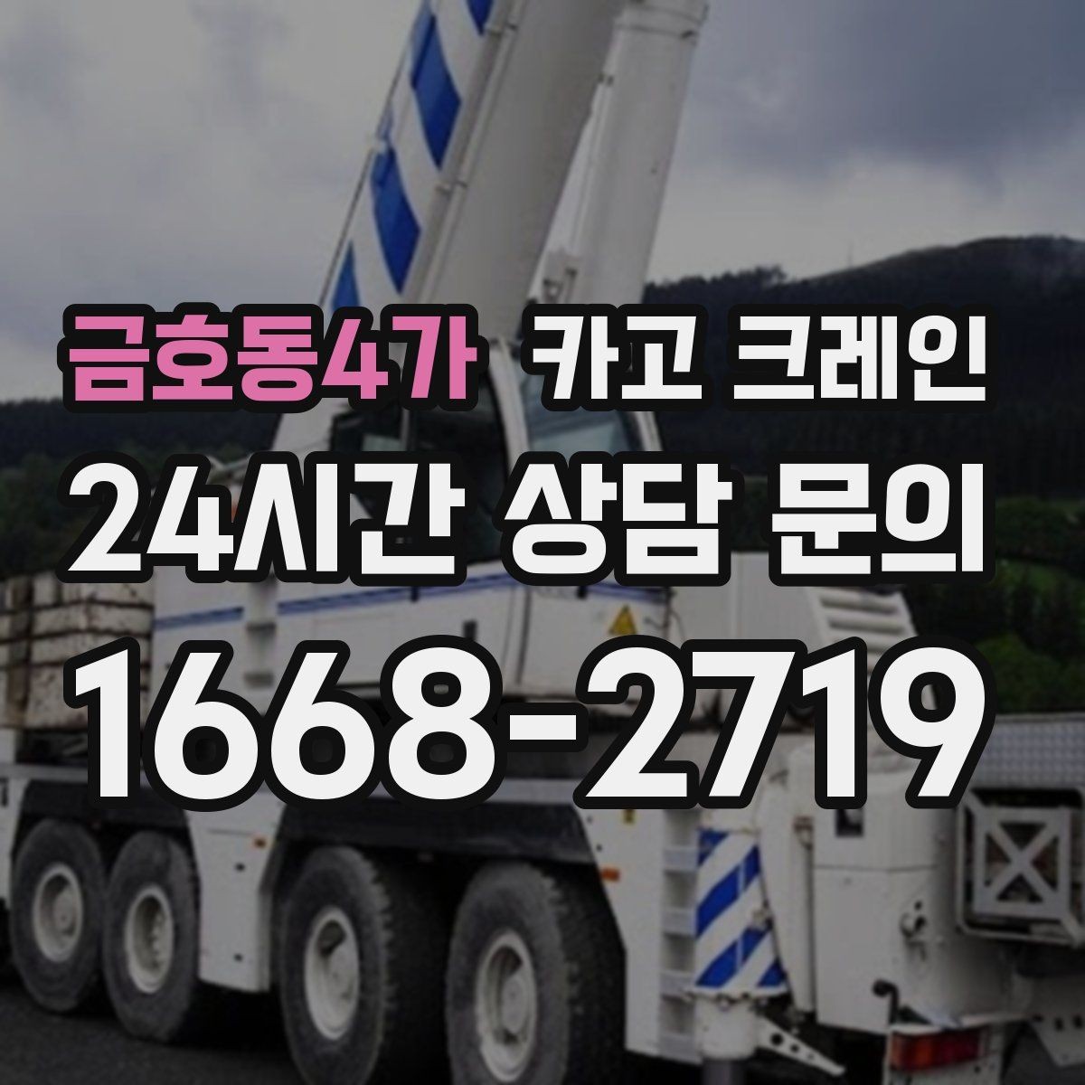 금호동4가 카고 크레인 생산 중단 최소화로 장비 교체하기