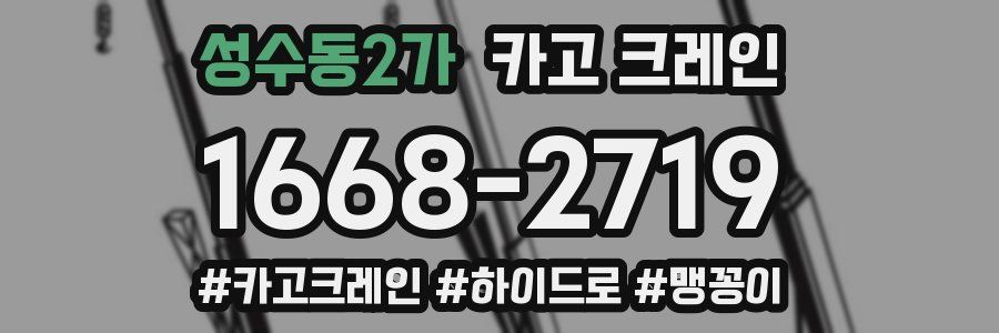 성수동2가 크레인 작업