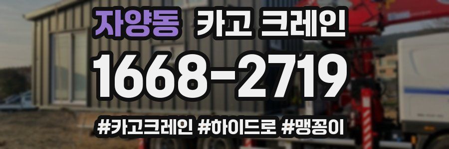 자양동 크레인 작업