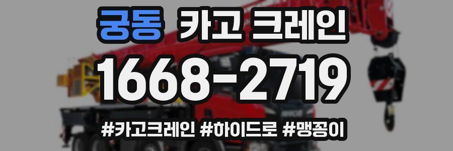 궁동 크레인 작업