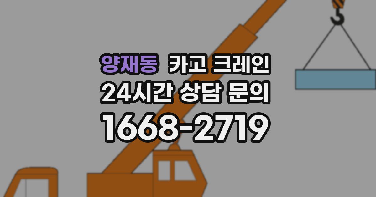 양재동 크레인